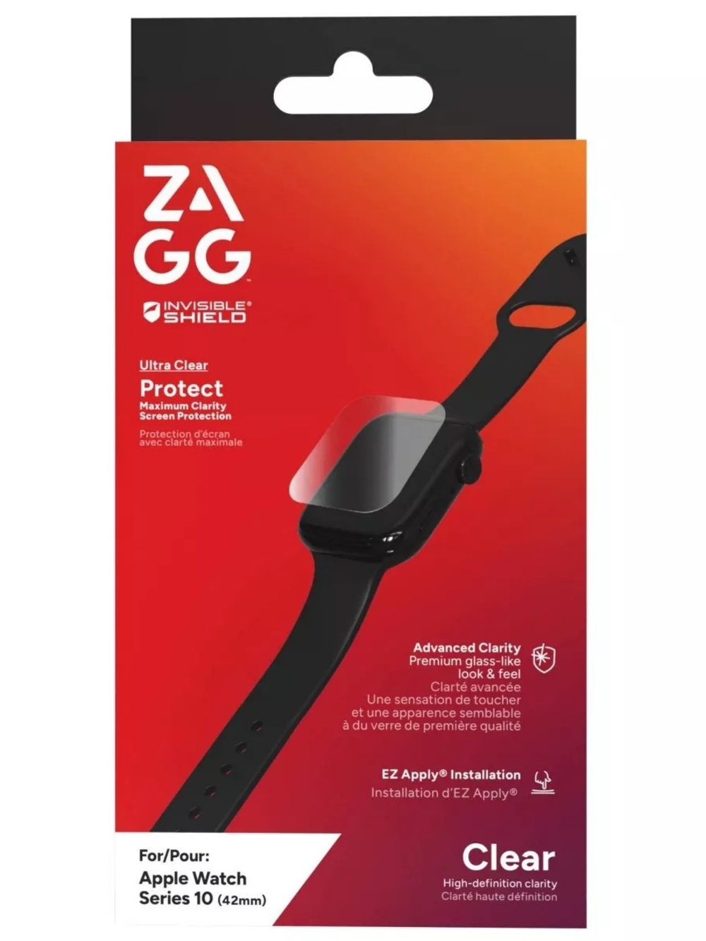 InvisibleShield Clear Screen Protector for Apple Watch Series 10 (42mm)